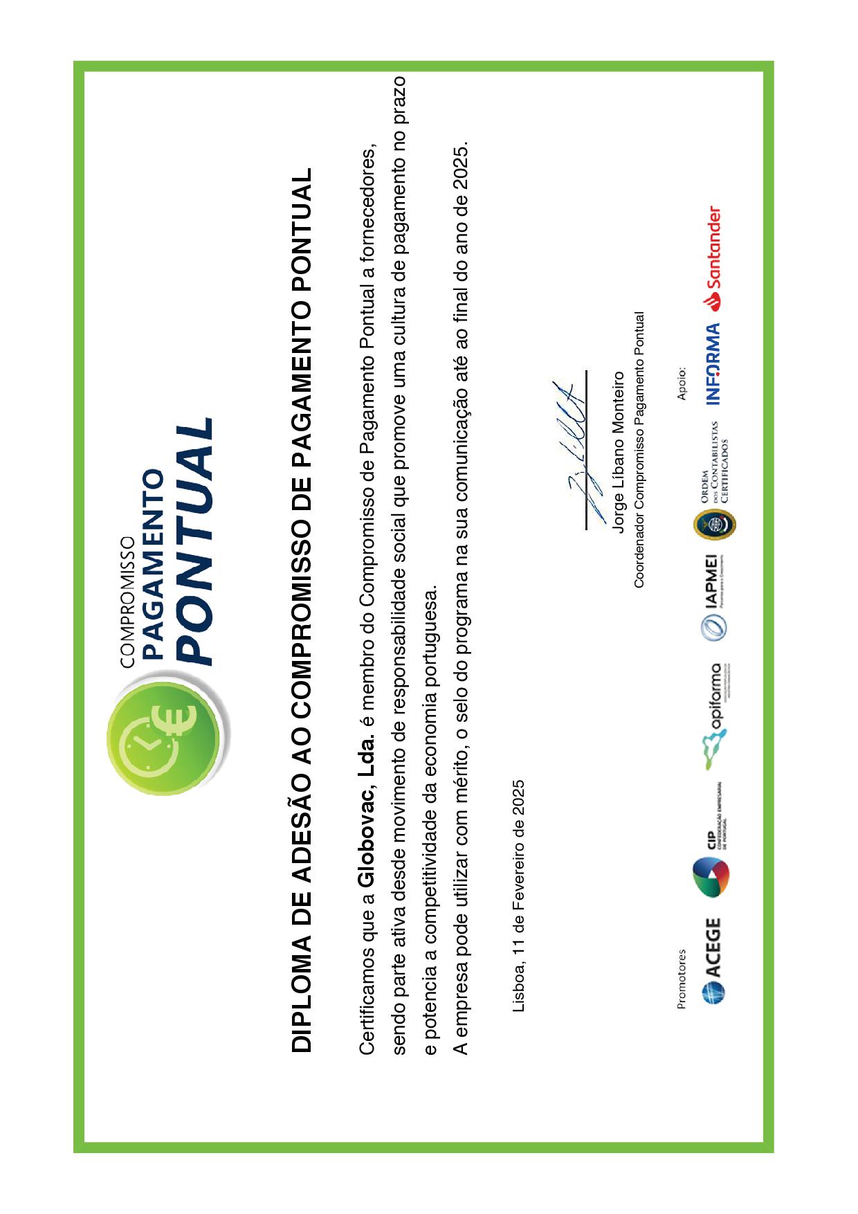 Compromisso de Pagamento Pontual Diploma