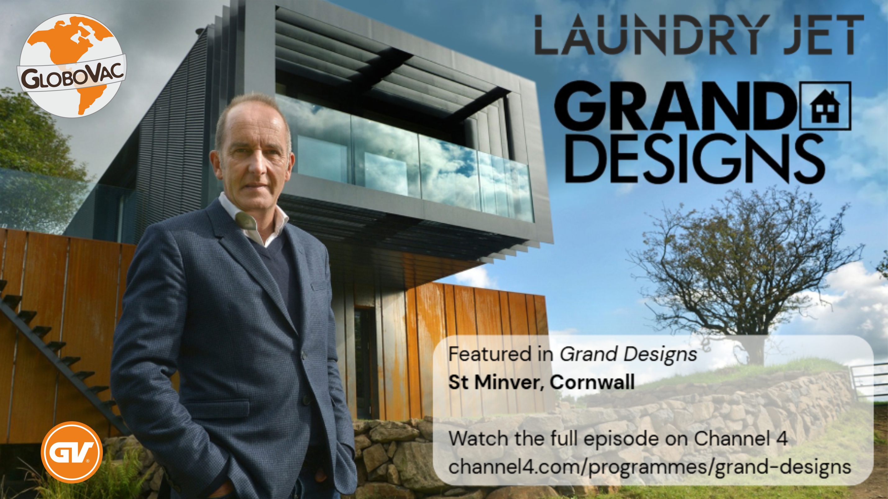 Laundry Jet em destaque no programa britânico Grand Designs